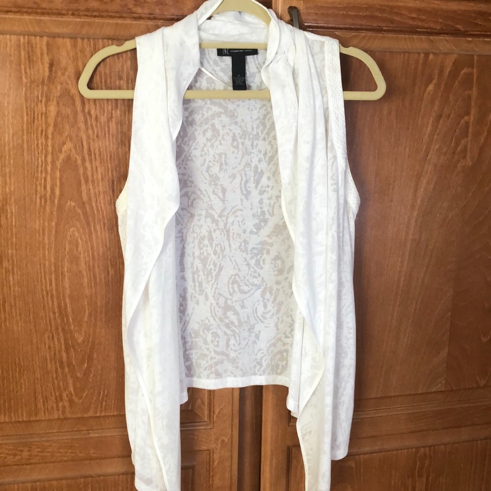INC sleeveless cardigan